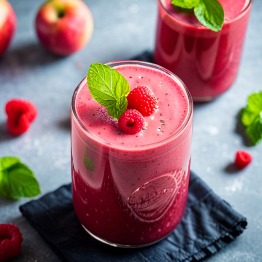 rețetă de smoothie de casă cu mere și zmeură 90341